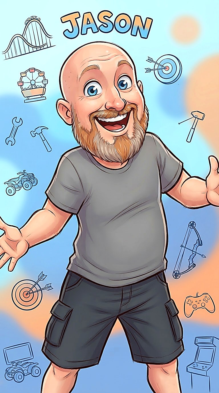 Illustrated portrait used as the home page feature image